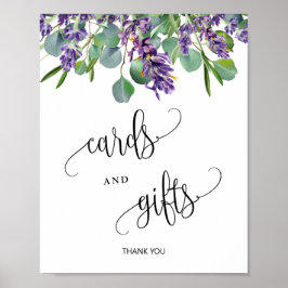Kaarten en cadeaubonnen Eucalyptus Lavender Poster