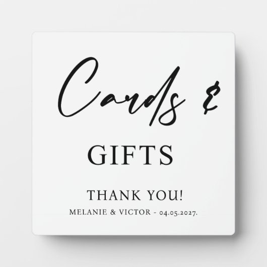 Kaarten en cadeaubonnen fotoplaat (Voorkant)