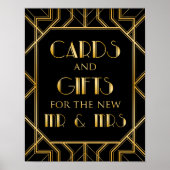 Kaarten en cadeaubonnen | Gatsby Art Deco Poster (Voorkant)