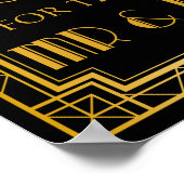 Kaarten en cadeaubonnen | Gatsby Art Deco Poster (Hoek)