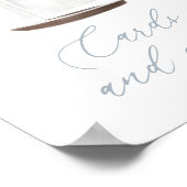 Kaarten en cadeaubonnen Nautical Sailboat Baby sho Poster (Hoek)