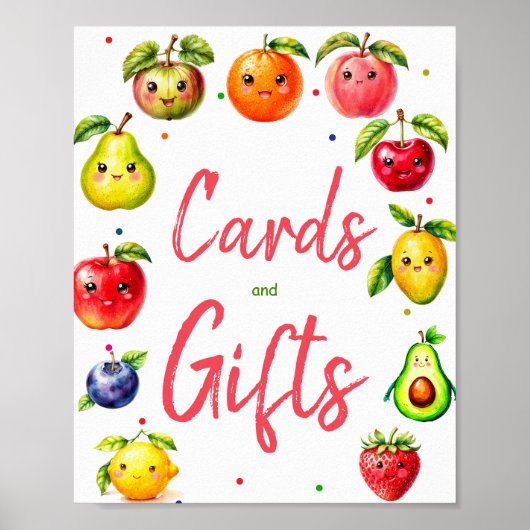 Kaarten en cadeaubonnen poster (Voorkant)