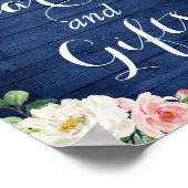 Kaarten en cadeaubonnen | Rustige Blauwe lammeren Poster (Hoek)