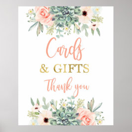 Kaarten en cadeaubonnen tekenen poster