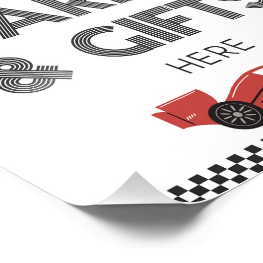 Kaarten en cadeaubonnen voor autopartijen foto afdruk (Hoek)