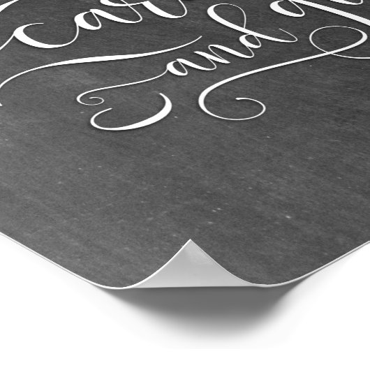 Kaarten en cadeaubonnen voor bruiloft poster (Hoek)