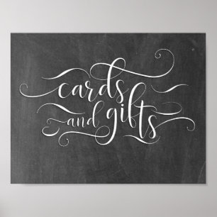 Kaarten en cadeaubonnen voor bruiloft poster