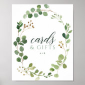 Kaarten en cadeaubonnen voor het huwelijk Eucalypt Poster (Voorkant)