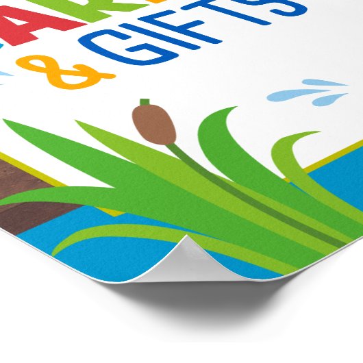 Kaarten en cadeauborden Vist het grote Poster (Hoek)