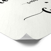 Kaarten en cadeaubordkalligrafie 11x8.5 poster (Hoek)