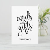 Kaarten en Cadeaus Betaalbare kalligrafie bord (Staand voorkant)