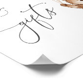 Kaarten en Cadeaus Blauwe Teddybeer Baby Shower Bo Poster (Hoek)