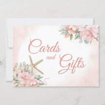 Kaarten en cadeaus bloemenkoraalstrand