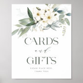 Kaarten en cadeaus Bloemrijke babyshower tafelkaar Poster (Voorkant)