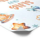 Kaarten en cadeaus Blue Cookie Kerstdag Poster (Hoek)