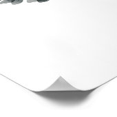 Kaarten en cadeaus Bodemflorale kalligrafie Poster (Hoek)