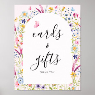 Kaarten en Cadeaus Bruiloft Borrel Bloem Bord Poster