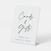 Kaarten en cadeaus Bruiloft Minimaal Reclamebord Met Voetstuk (Voorkant)