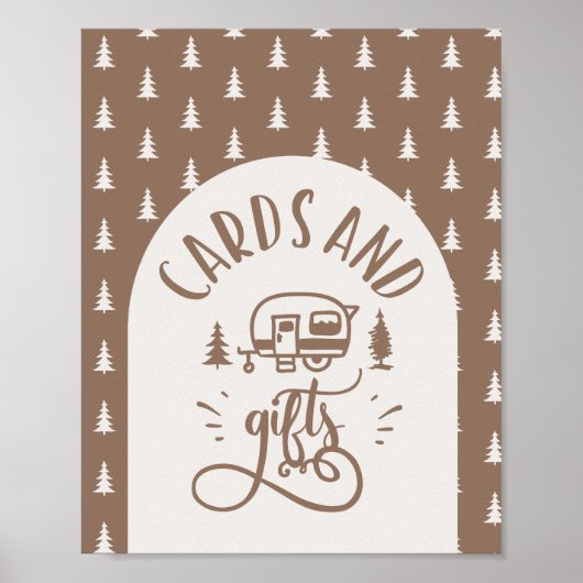 Kaarten en cadeaus Capming One Happy Camper Poster (Voorkant)