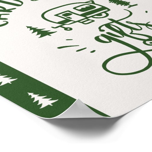 Kaarten en cadeaus Capming One Happy Camper Poster (Hoek)