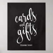 Kaarten en cadeaus Chalkcoard 8x10 bruiloft Poster (Voorkant)
