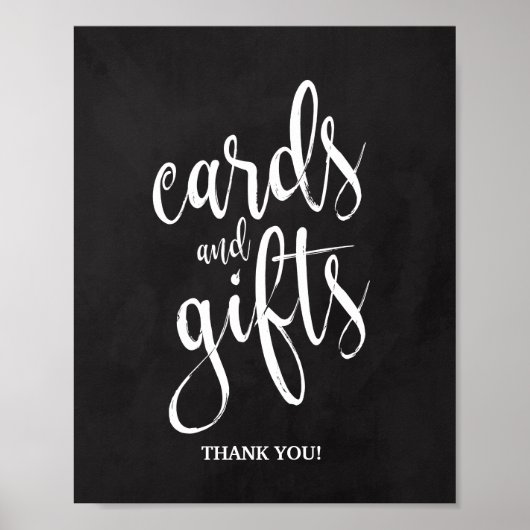 Kaarten en cadeaus Chalkcoard 8x10 bruiloft Poster (Voorkant)