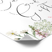 Kaarten en Cadeaus | Chic Wildflower Poster (Hoek)