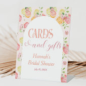 Kaarten en Cadeaus Citrus Bruiloftsfeest  Reclamebord Met Voetstuk