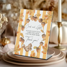 Kaarten en Cadeaus Eikels en Eekhoorn Baby Shower