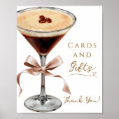 Kaarten en Cadeaus Espresso Martini Bruidsdiner Poster (Voorkant)