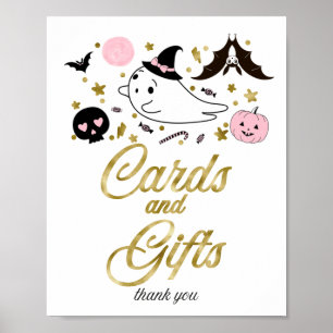 Kaarten en Cadeaus Halloween Meisje Baby Shower Bo Poster