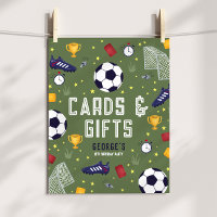 Kaarten en Cadeaus Jongens Voetbal Verjaardag Bord
