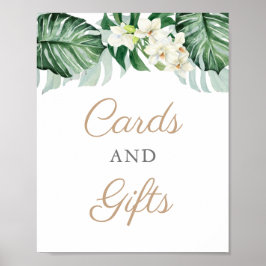 Kaarten en Cadeaus Jungle Foliage Bruidsdouche Bor Poster