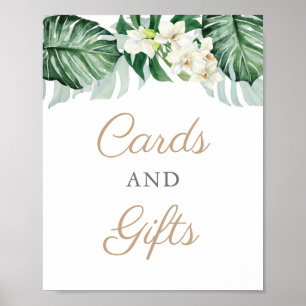 Kaarten en Cadeaus Jungle Foliage Bruidsdouche Bor Poster