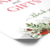 Kaarten en Cadeaus Kerstbord Foto Afdruk (Hoek)