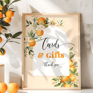 Kaarten en cadeaus little cutie sinaasappels verja poster