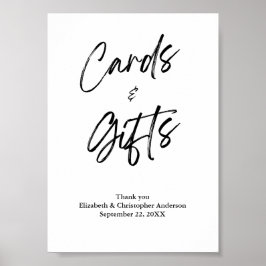 Kaarten en Cadeaus Minimalistische Huwelijksdag Bo Poster