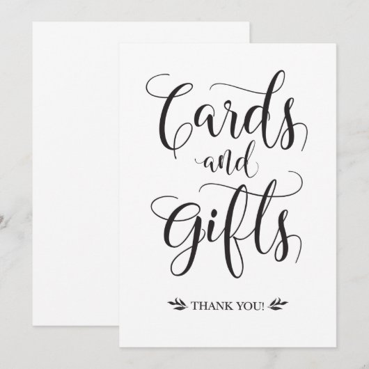 Kaarten en cadeaus Modern trouwbord (Voorkant / Achterkant)