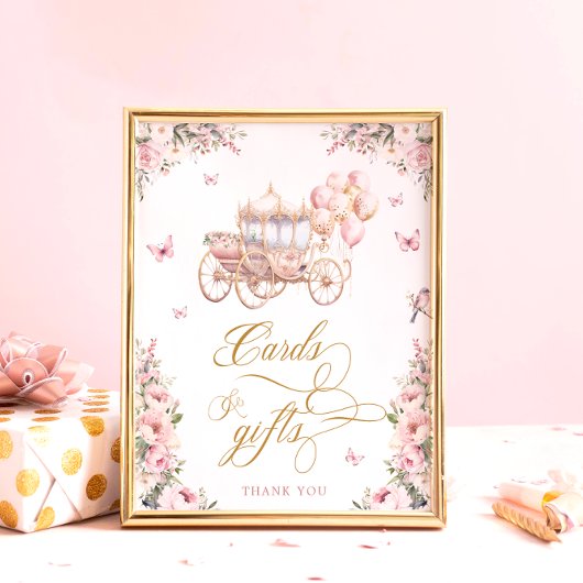 Kaarten en Cadeaus Prinses Carriage Verjaardagsfee Poster