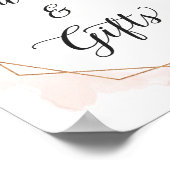 Kaarten en cadeaus | Romantic Floral Wedding Sign Poster (Hoek)