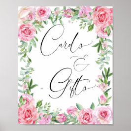 Kaarten en Cadeaus | Roze Blush Rozen Poster