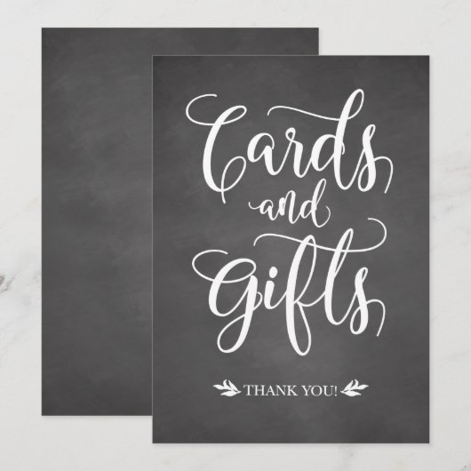 Kaarten en Cadeaus Rustieke Huwelijksbord (Voorkant / Achterkant)