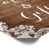 Kaarten en cadeaus | Rustige houten strijklichten Poster (Hoek)