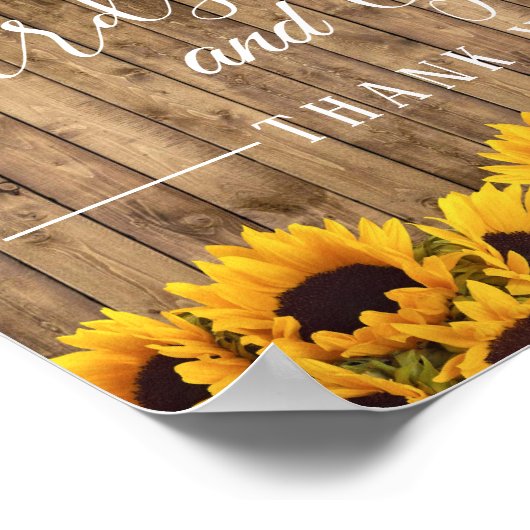 Kaarten en cadeaus | Rustige zonnebloempitten Poster (Hoek)