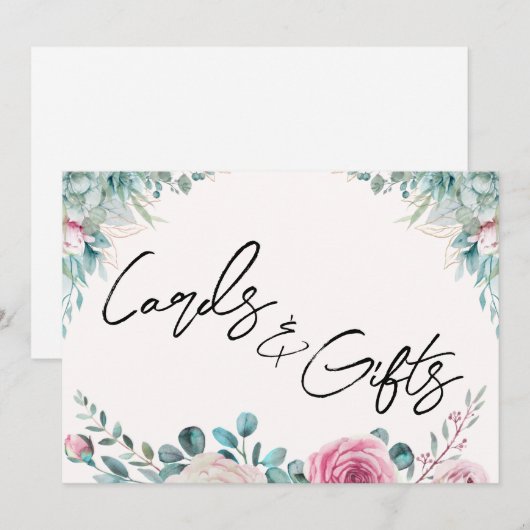 Kaarten en cadeaus signage (Voorkant / Achterkant)