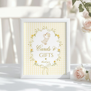 Kaarten en cadeaus Silly Goose genderneutrale ging Poster