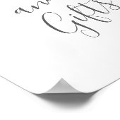 Kaarten en Cadeaus Strand Bruiloft Bord Gouden Pal Poster (Hoek)