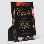 Kaarten en cadeaus Tafelbord Rood zwart Fotoplaat (Zijkant)