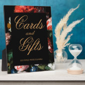 Kaarten en cadeaus Tafelbord Rood zwart Fotoplaat (Zijkant)