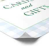 Kaarten en cadeaus tekenen golfthema poster (Hoek)